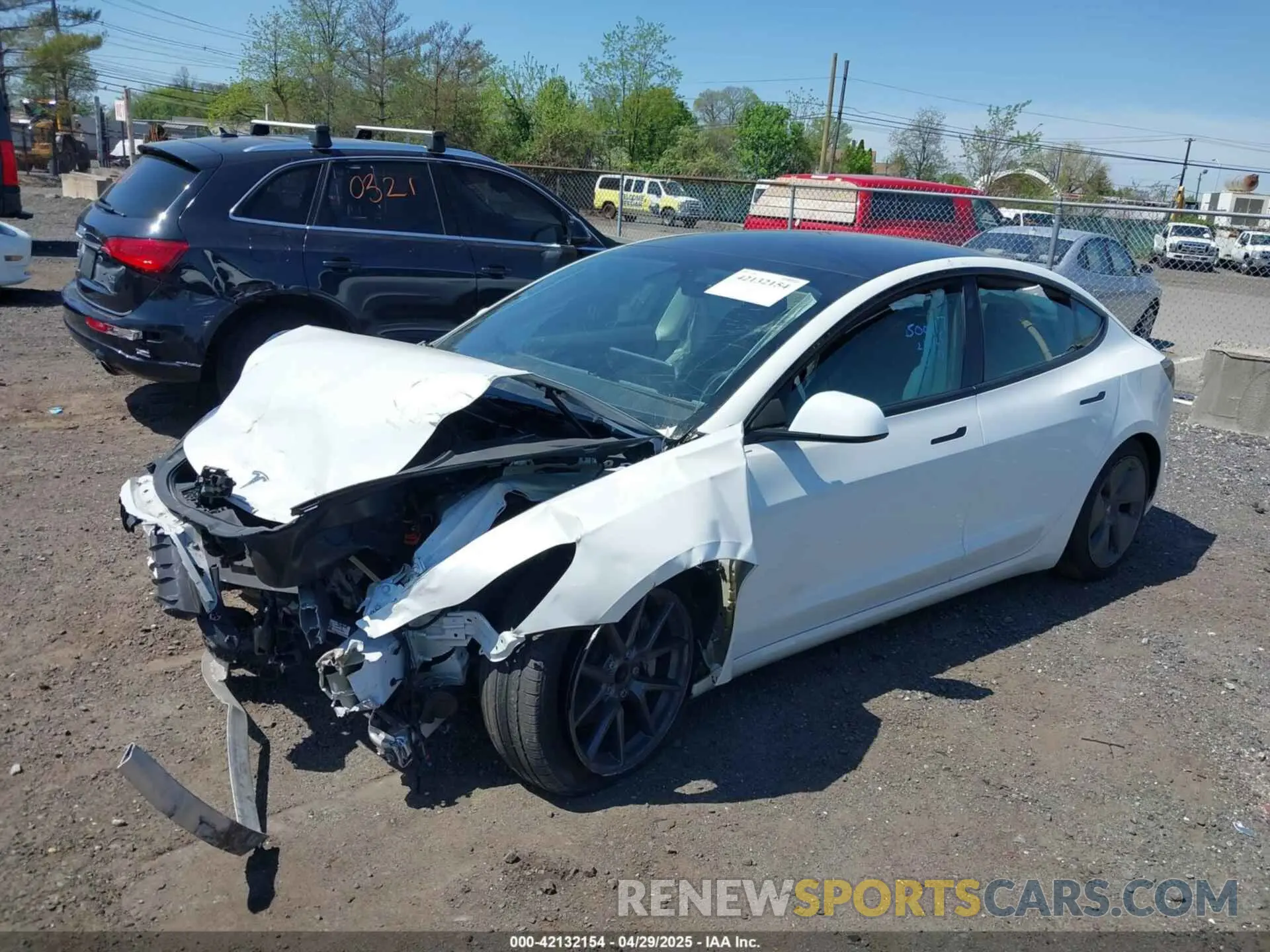 2 fotografías del automóvil dañado 5YJ3E1EA5PF553275 TESLA MODEL 3 2023