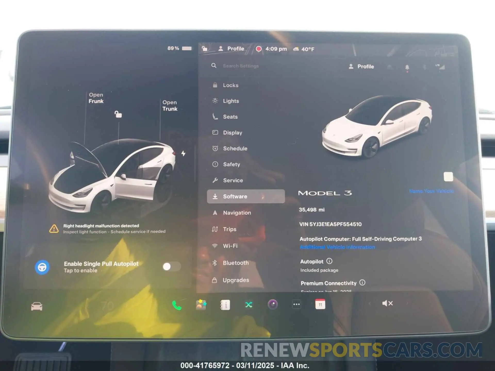 7 fotografías del automóvil dañado 5YJ3E1EA5PF554510 TESLA MODEL 3 2023
