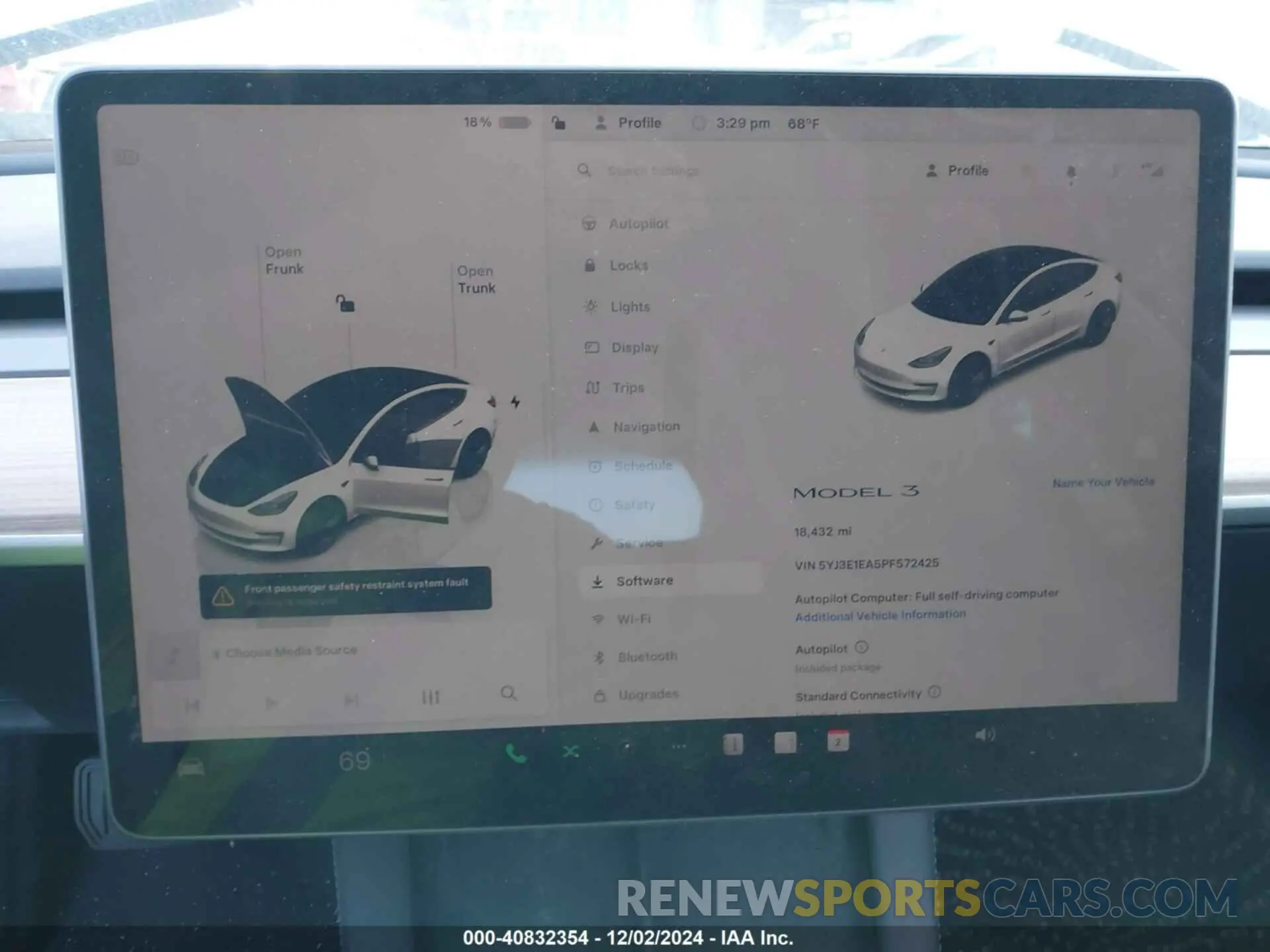 16 fotografías del automóvil dañado 5YJ3E1EA5PF572425 TESLA MODEL 3 2023