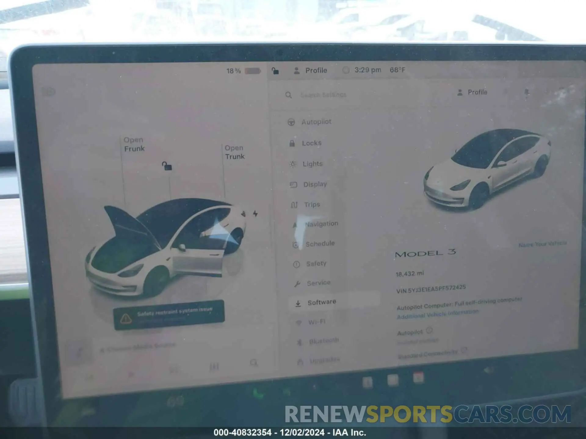 17 fotografías del automóvil dañado 5YJ3E1EA5PF572425 TESLA MODEL 3 2023