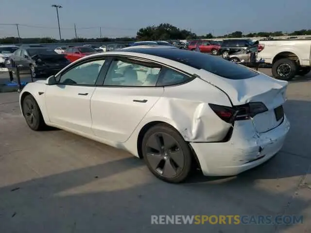 2 fotografías del automóvil dañado 5YJ3E1EA5PF587670 TESLA MODEL 3 2023