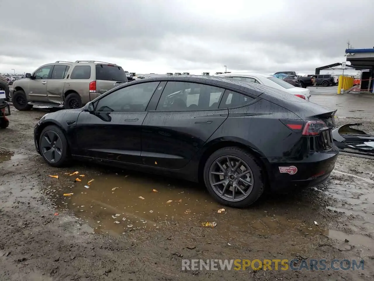 2 fotografías del automóvil dañado 5YJ3E1EA5PF590181 TESLA MODEL 3 2023