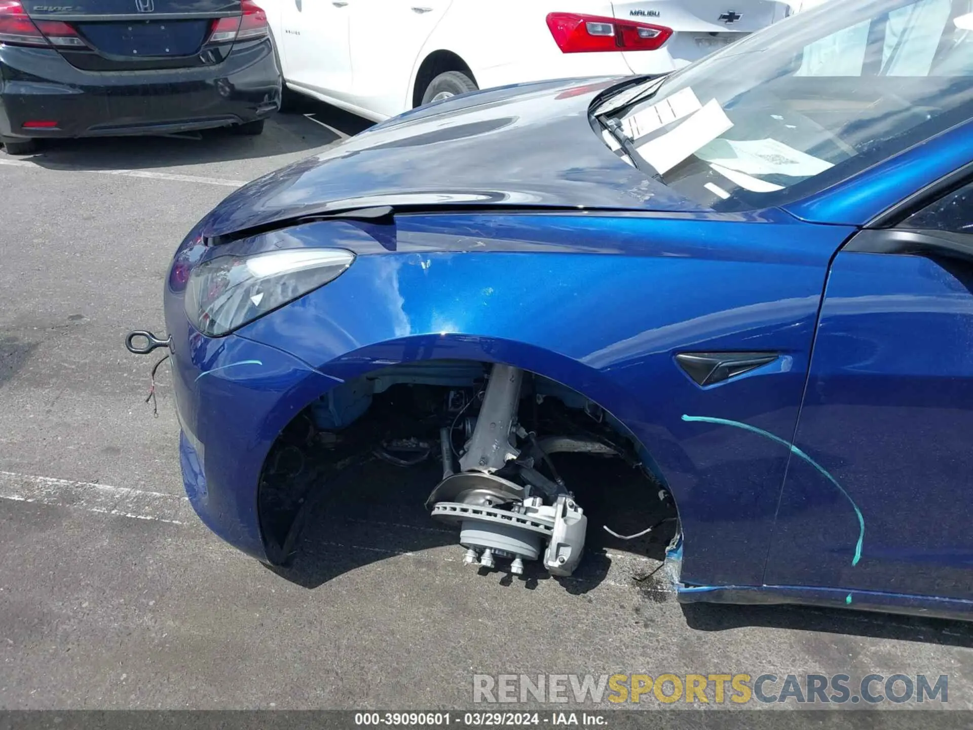 6 fotografías del automóvil dañado 5YJ3E1EA5PF593162 TESLA MODEL 3 2023
