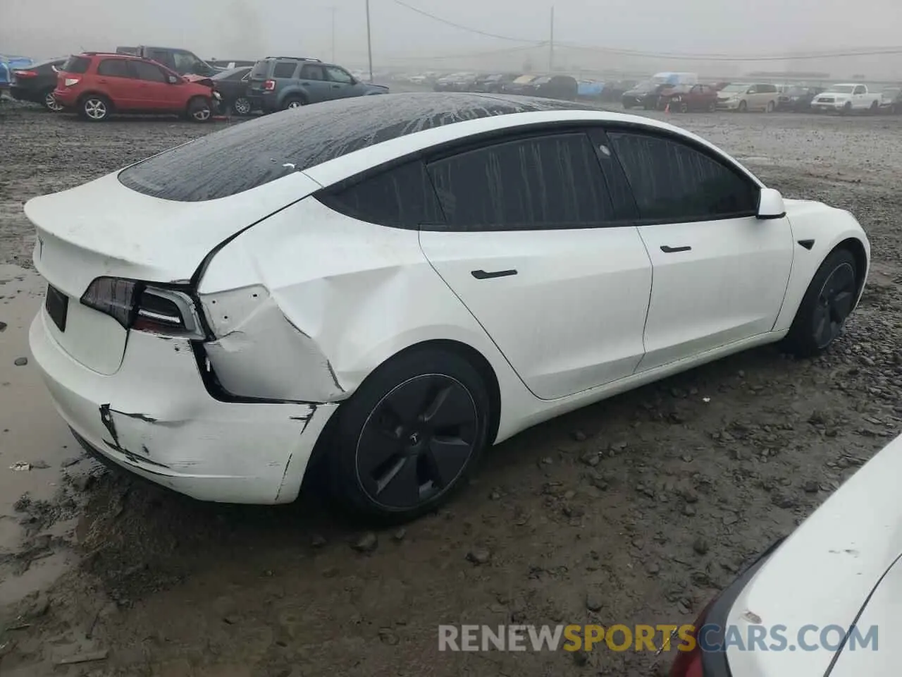 3 fotografías del automóvil dañado 5YJ3E1EA5PF602314 TESLA MODEL 3 2023