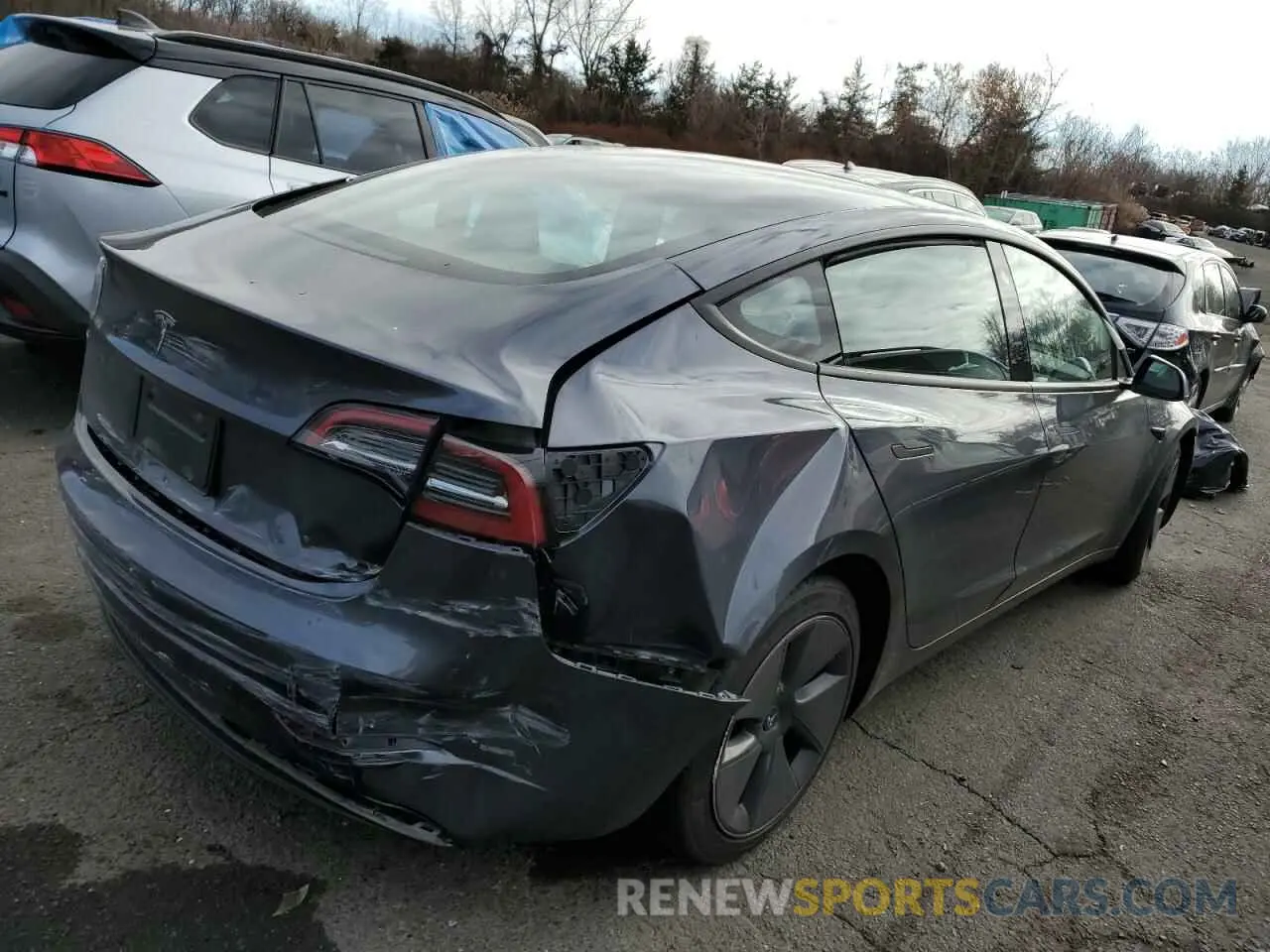 3 fotografías del automóvil dañado 5YJ3E1EA5PF620943 TESLA MODEL 3 2023