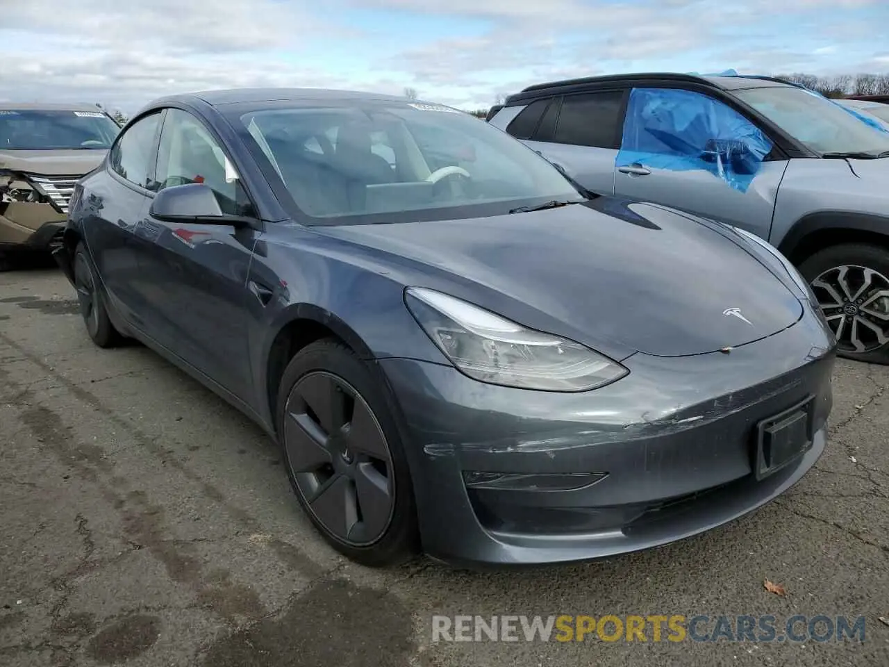 4 fotografías del automóvil dañado 5YJ3E1EA5PF620943 TESLA MODEL 3 2023