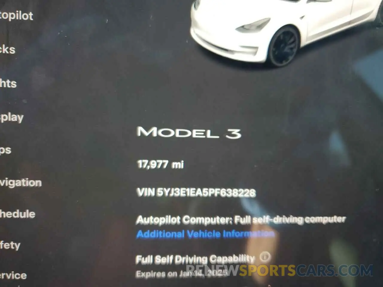 9 fotografías del automóvil dañado 5YJ3E1EA5PF638228 TESLA MODEL 3 2023