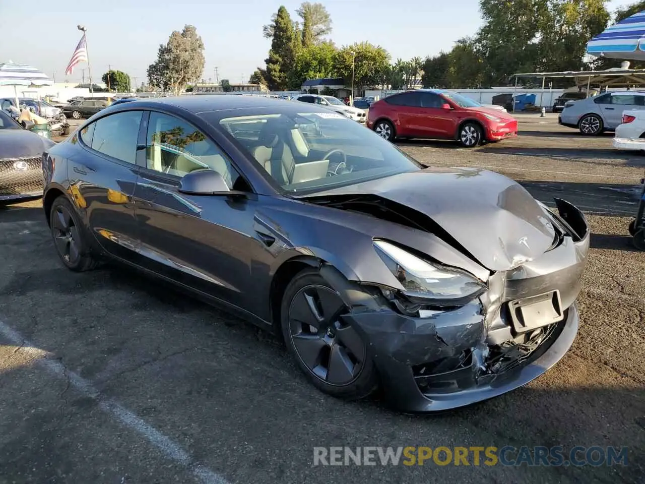4 fotografías del automóvil dañado 5YJ3E1EA5PF646118 TESLA MODEL 3 2023