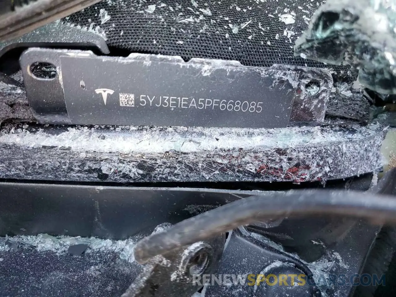 12 fotografías del automóvil dañado 5YJ3E1EA5PF668085 TESLA MODEL 3 2023