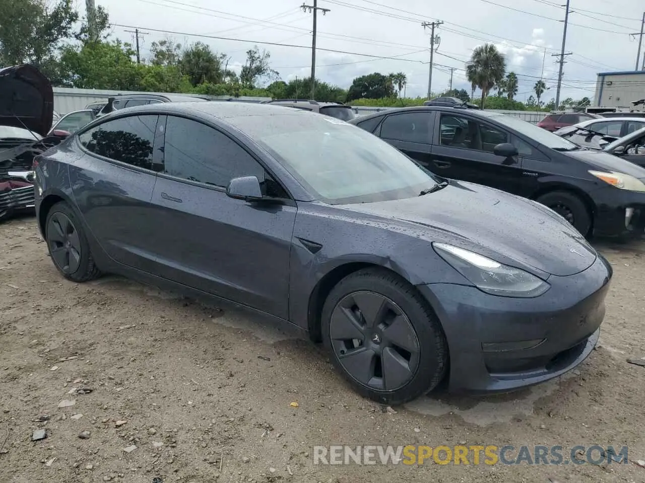 4 fotografías del automóvil dañado 5YJ3E1EA5PF674730 TESLA MODEL 3 2023