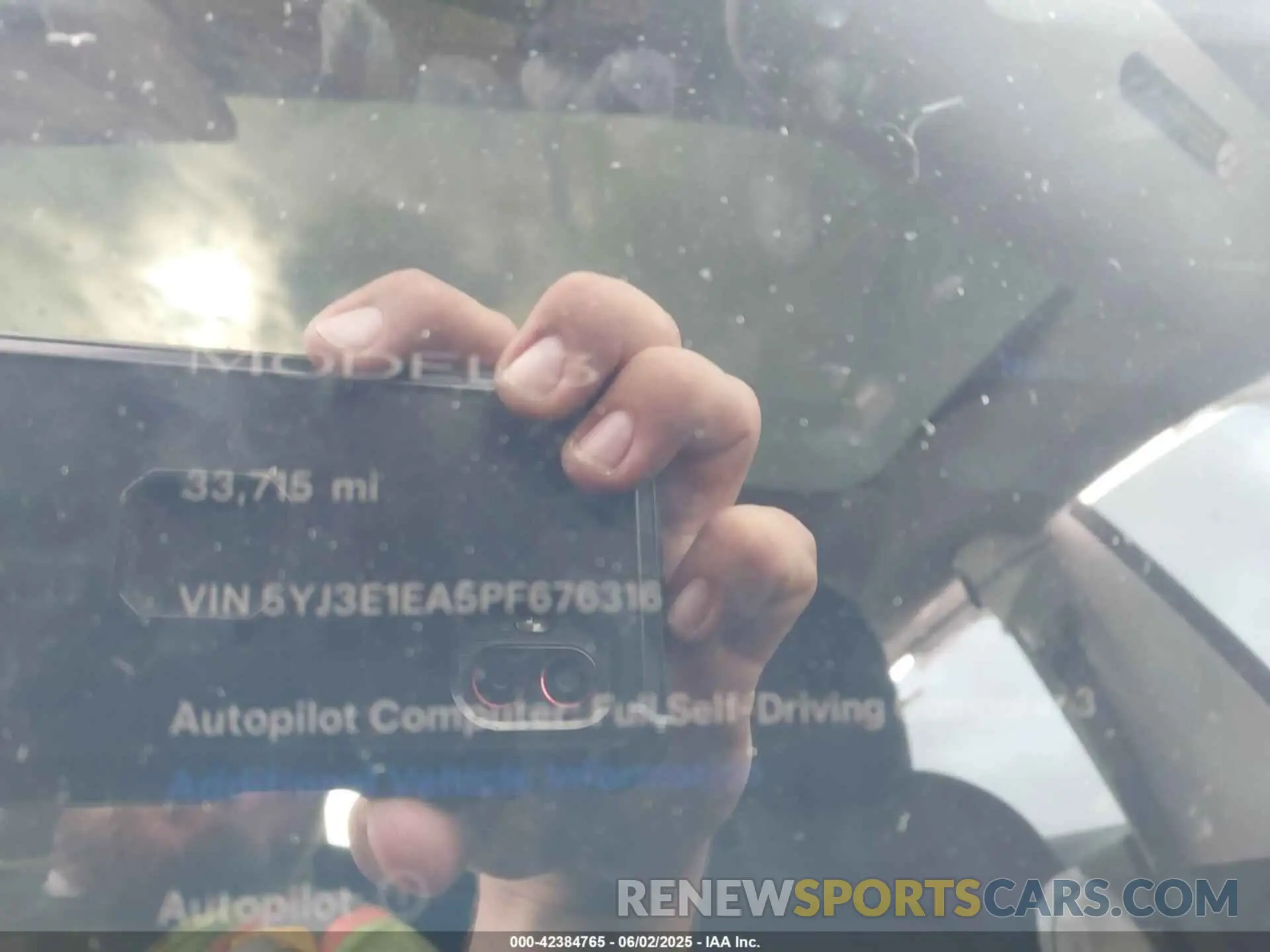 7 fotografías del automóvil dañado 5YJ3E1EA5PF676316 TESLA MODEL 3 2023