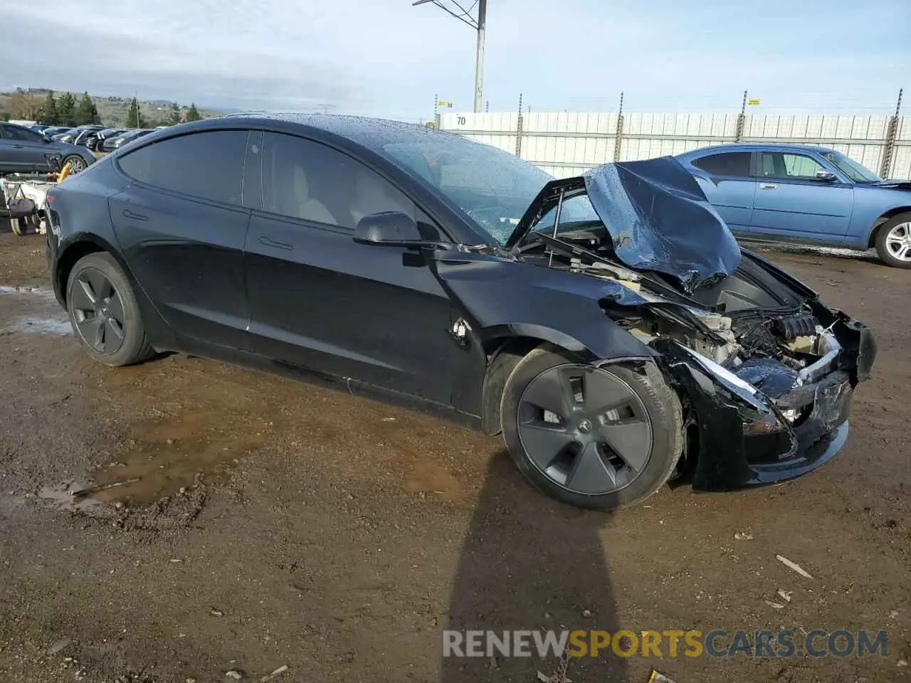 4 fotografías del automóvil dañado 5YJ3E1EA5PF695044 TESLA MODEL 3 2023