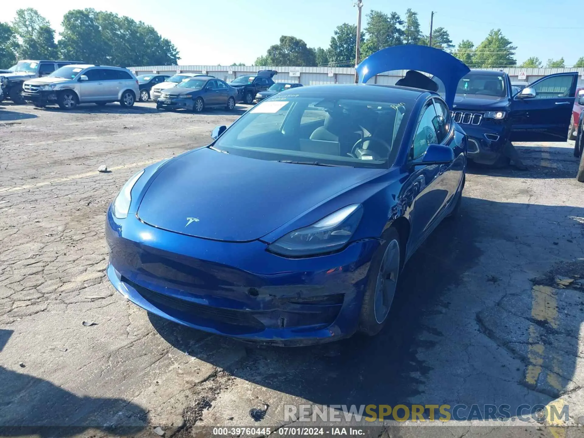2 fotografías del automóvil dañado 5YJ3E1EA6PF436014 TESLA MODEL 3 2023