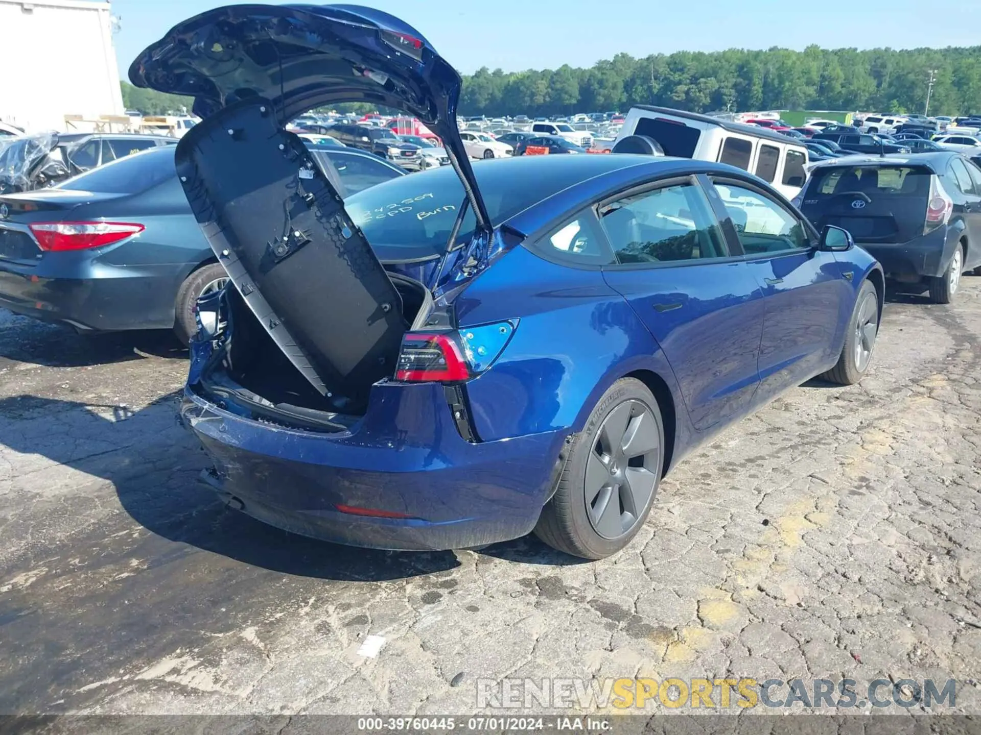 4 fotografías del automóvil dañado 5YJ3E1EA6PF436014 TESLA MODEL 3 2023