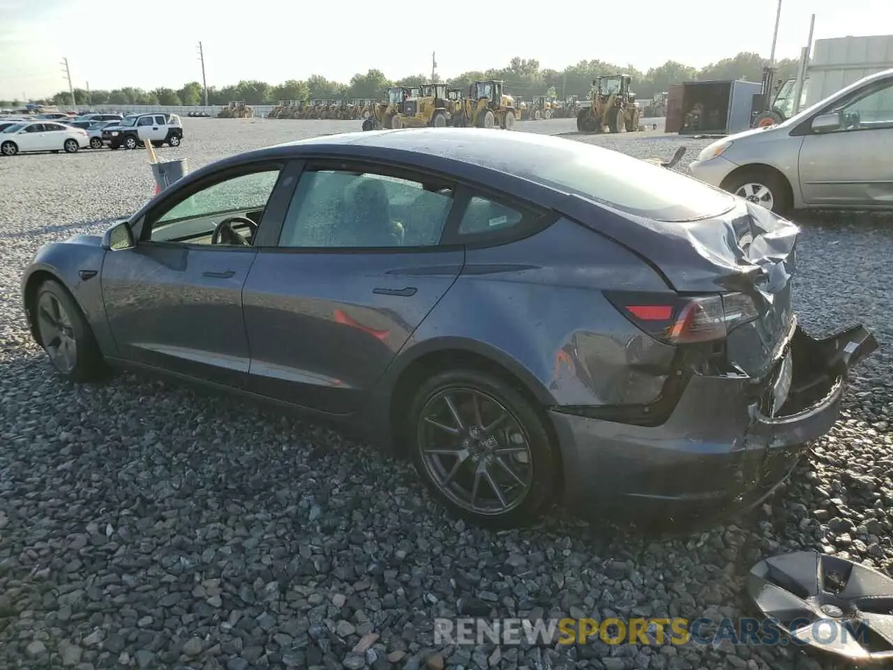 2 fotografías del automóvil dañado 5YJ3E1EA6PF436689 TESLA MODEL 3 2023