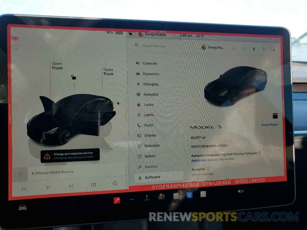 9 fotografías del automóvil dañado 5YJ3E1EA6PF437633 TESLA MODEL 3 2023