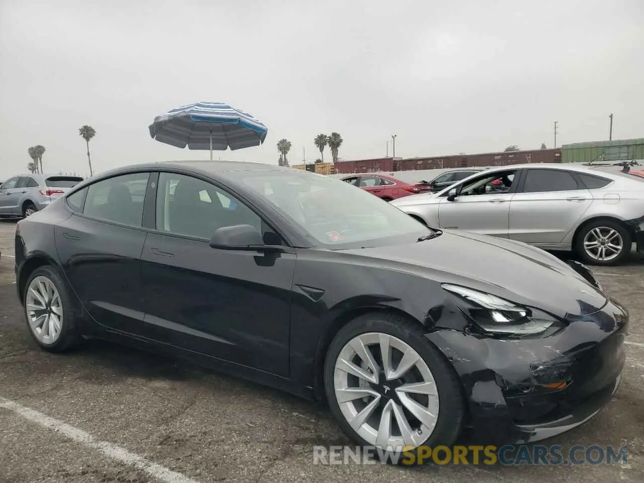 4 fotografías del automóvil dañado 5YJ3E1EA6PF439270 TESLA MODEL 3 2023