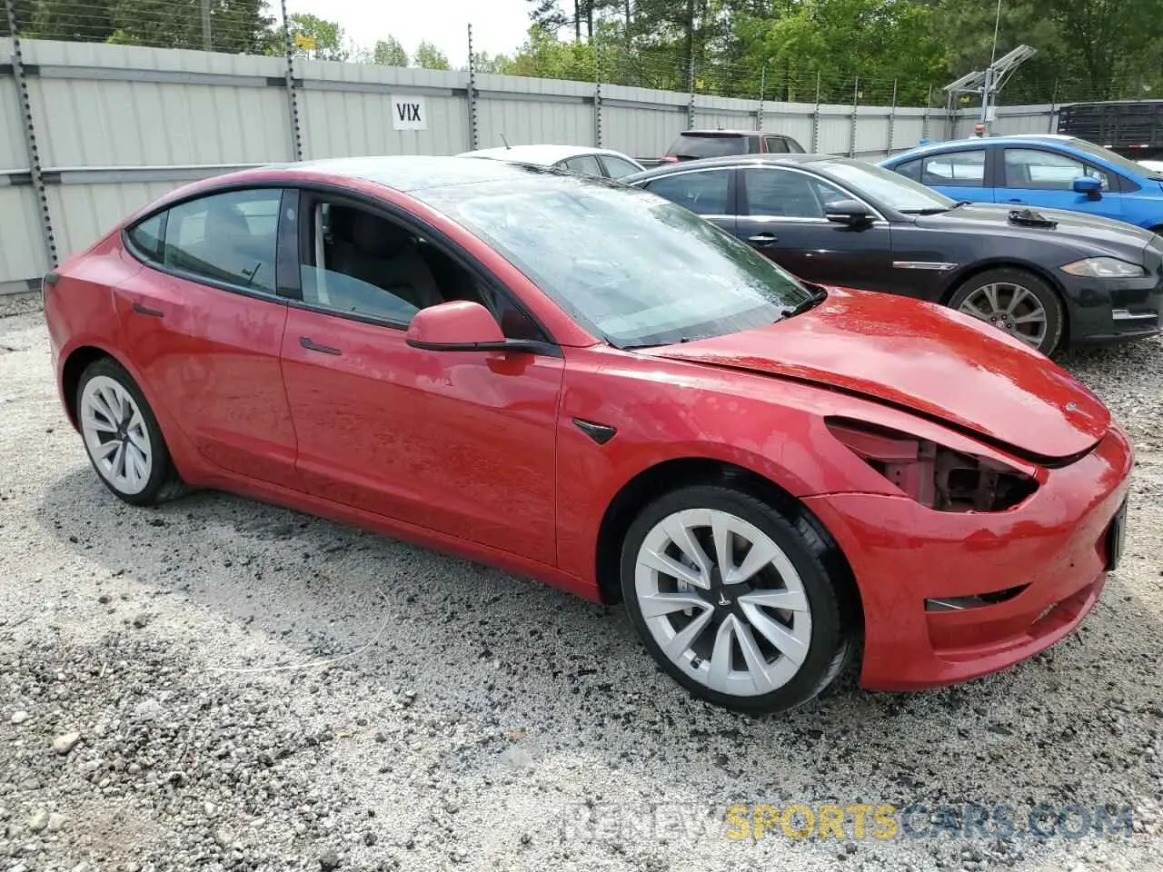 4 fotografías del automóvil dañado 5YJ3E1EA6PF450186 TESLA MODEL 3 2023