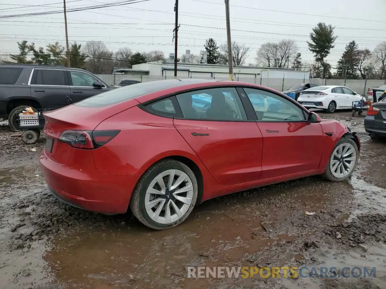 3 fotografías del automóvil dañado 5YJ3E1EA6PF451225 TESLA MODEL 3 2023