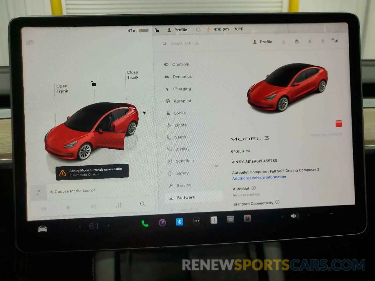 9 fotografías del automóvil dañado 5YJ3E1EA6PF455789 TESLA MODEL 3 2023
