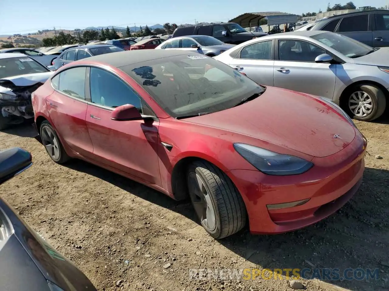 4 fotografías del automóvil dañado 5YJ3E1EA6PF460491 TESLA MODEL 3 2023