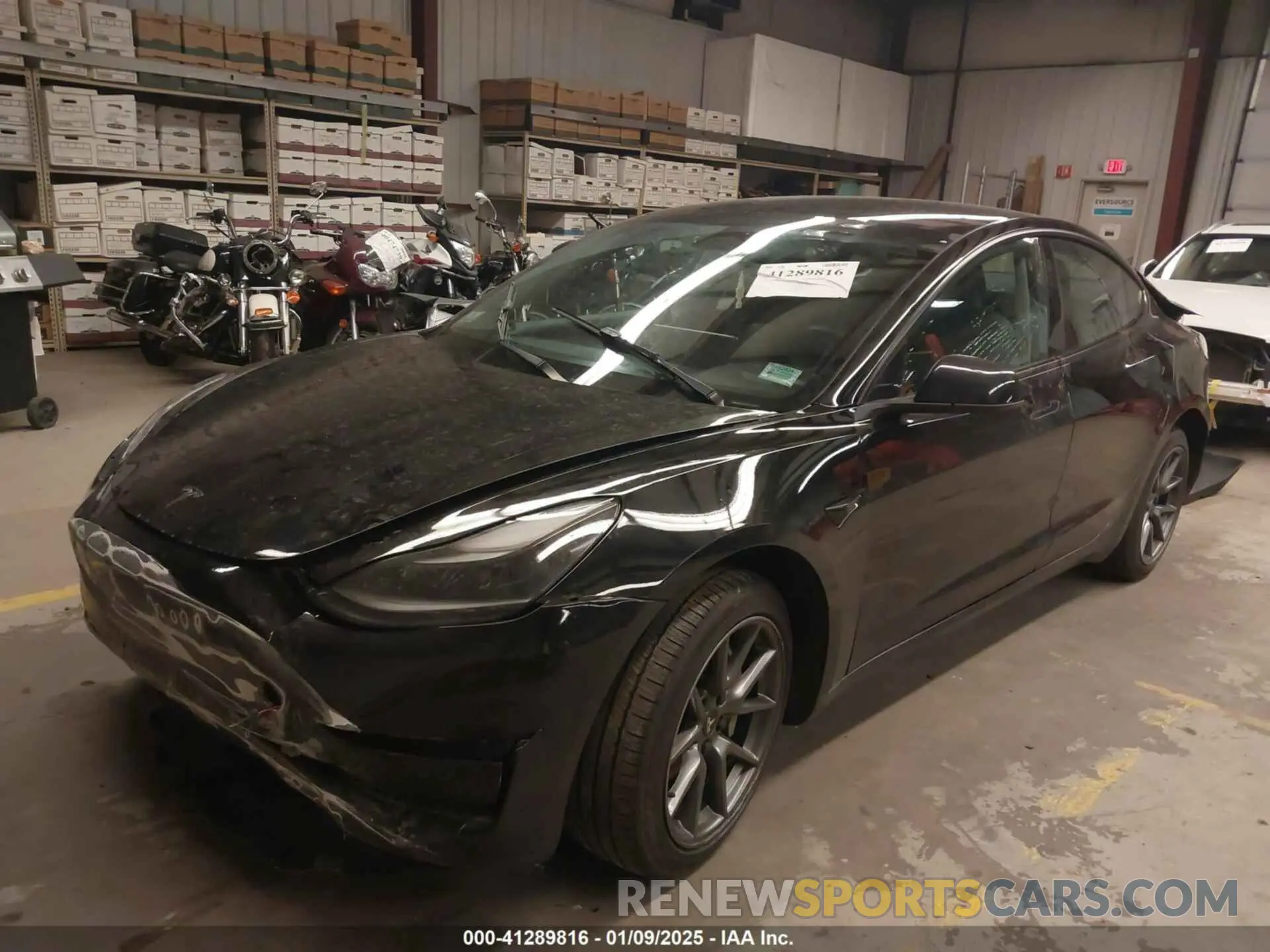 2 fotografías del automóvil dañado 5YJ3E1EA6PF486766 TESLA MODEL 3 2023