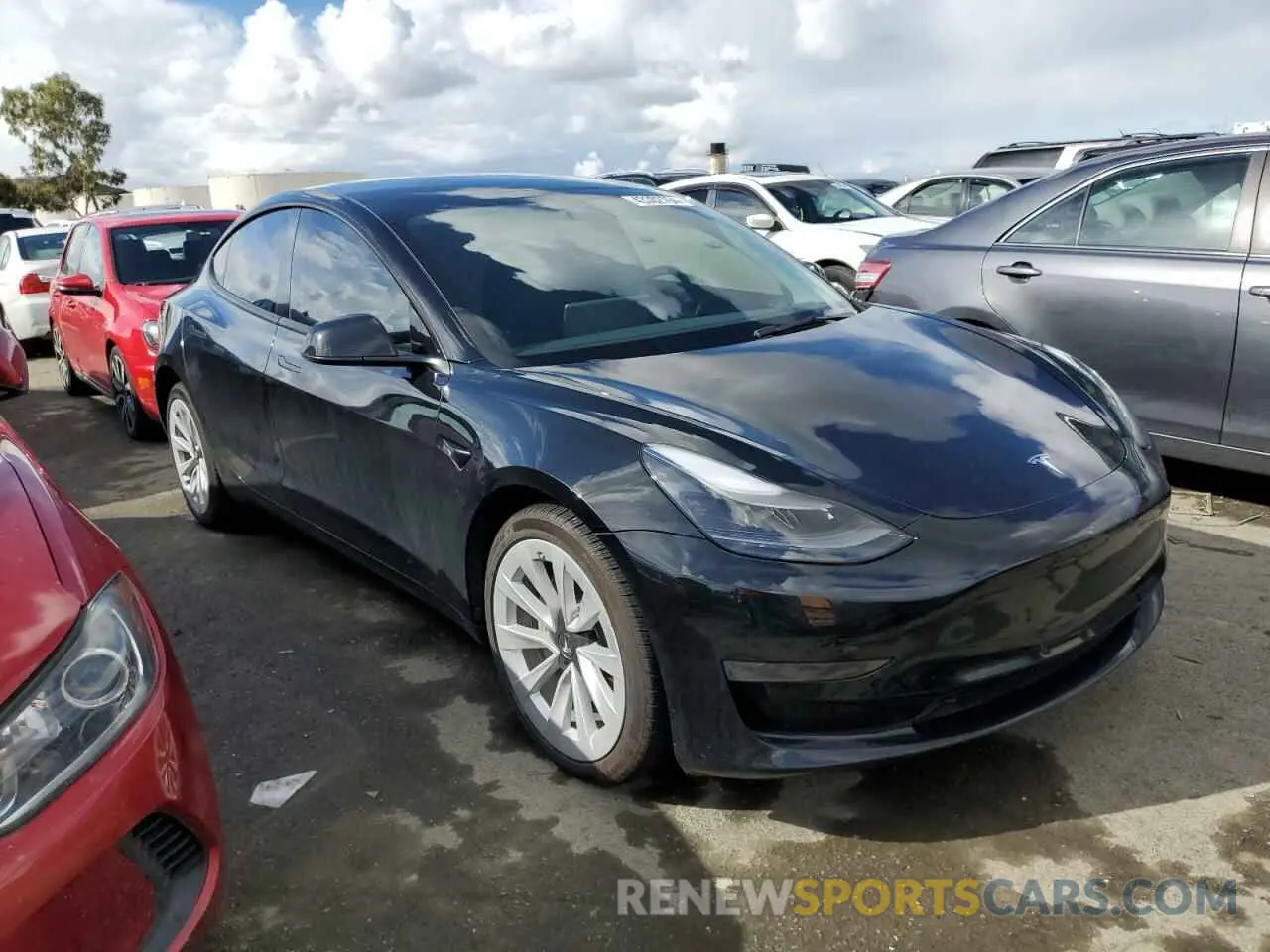 4 fotografías del automóvil dañado 5YJ3E1EA6PF490431 TESLA MODEL 3 2023