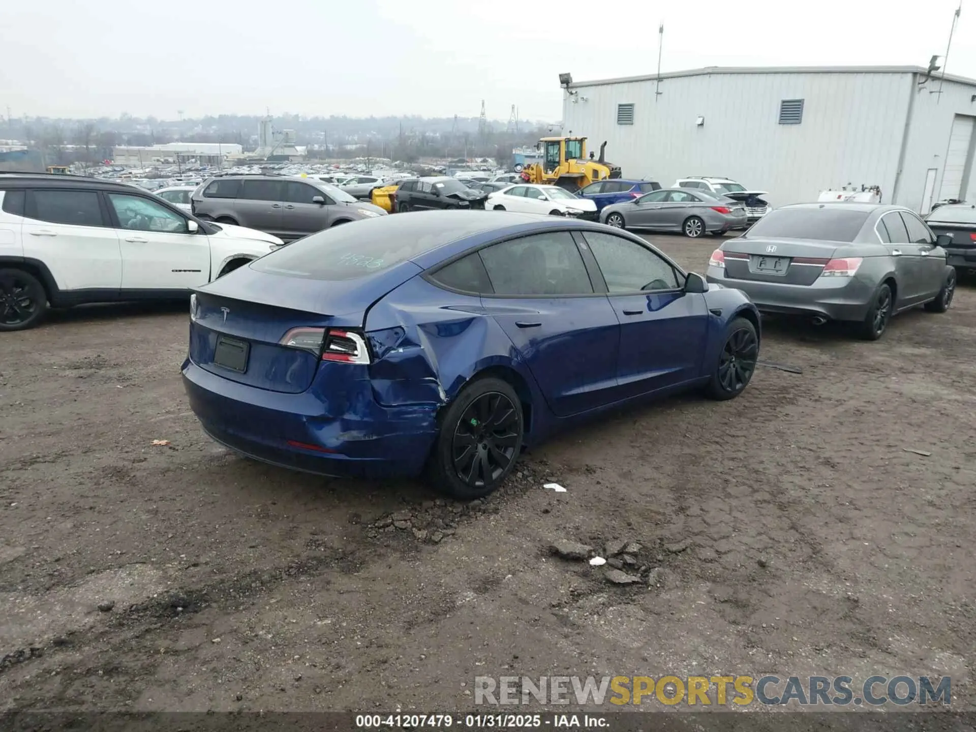 4 fotografías del automóvil dañado 5YJ3E1EA6PF503422 TESLA MODEL 3 2023