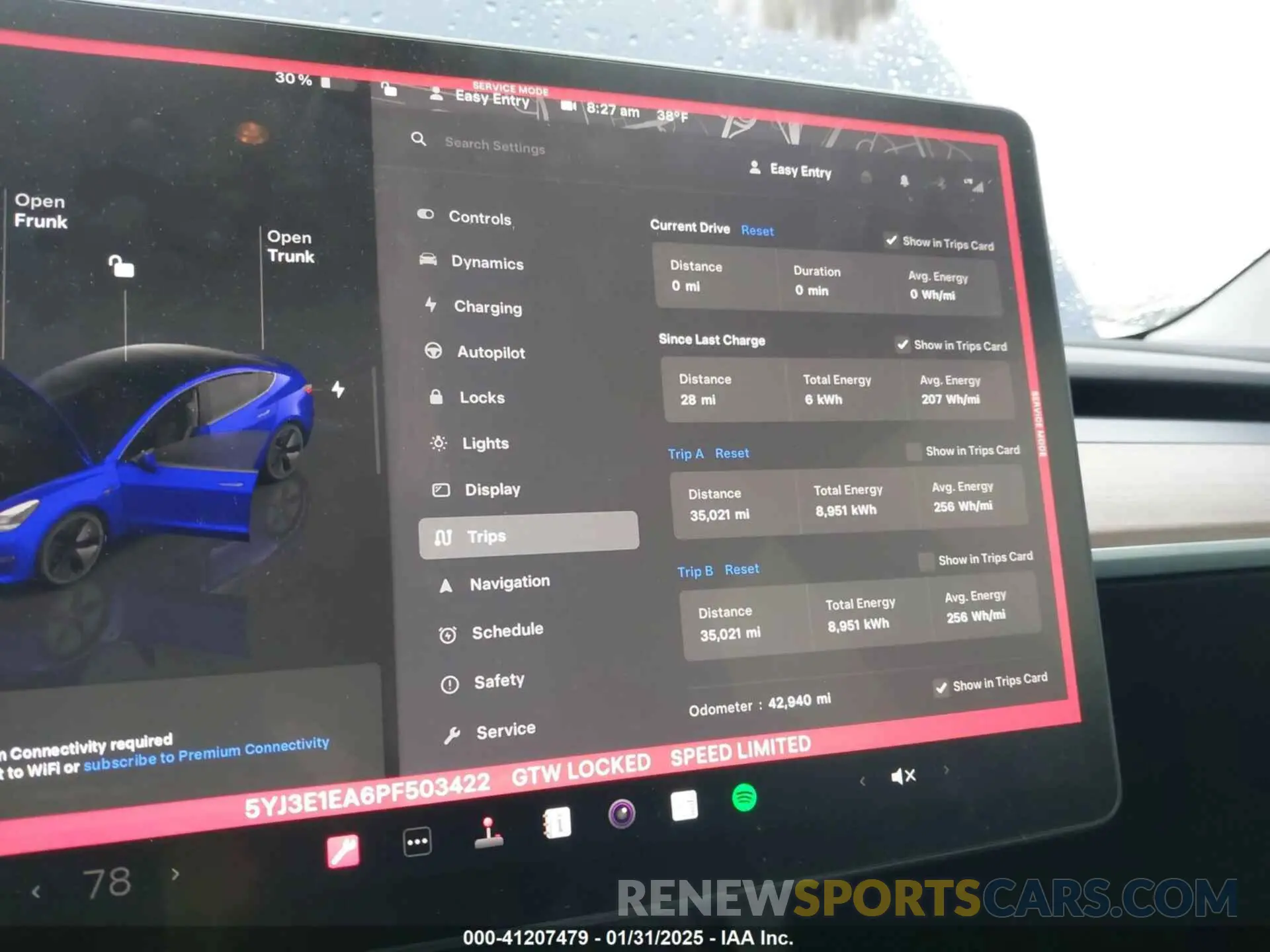 7 fotografías del automóvil dañado 5YJ3E1EA6PF503422 TESLA MODEL 3 2023
