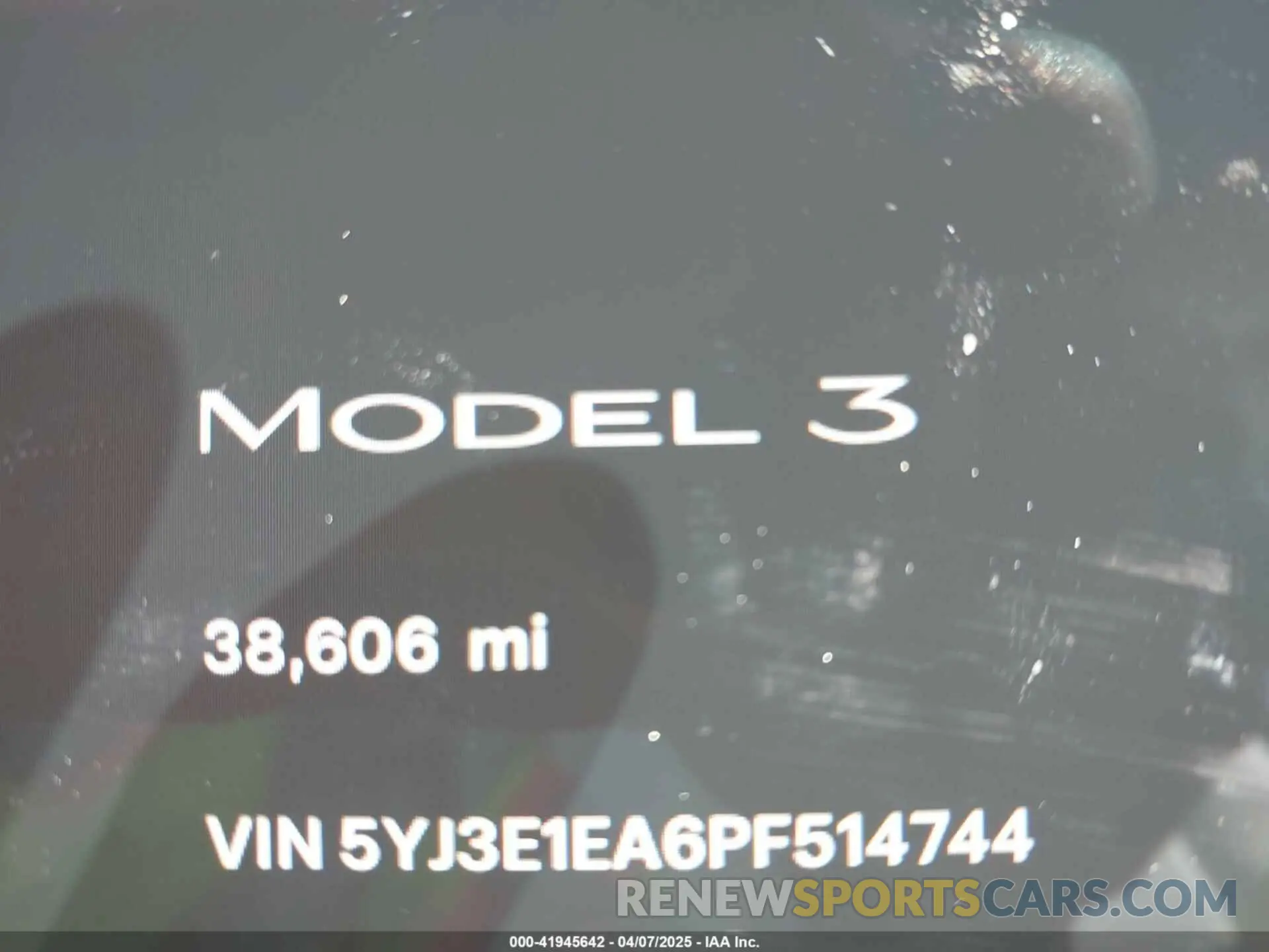 16 fotografías del automóvil dañado 5YJ3E1EA6PF514744 TESLA MODEL 3 2023