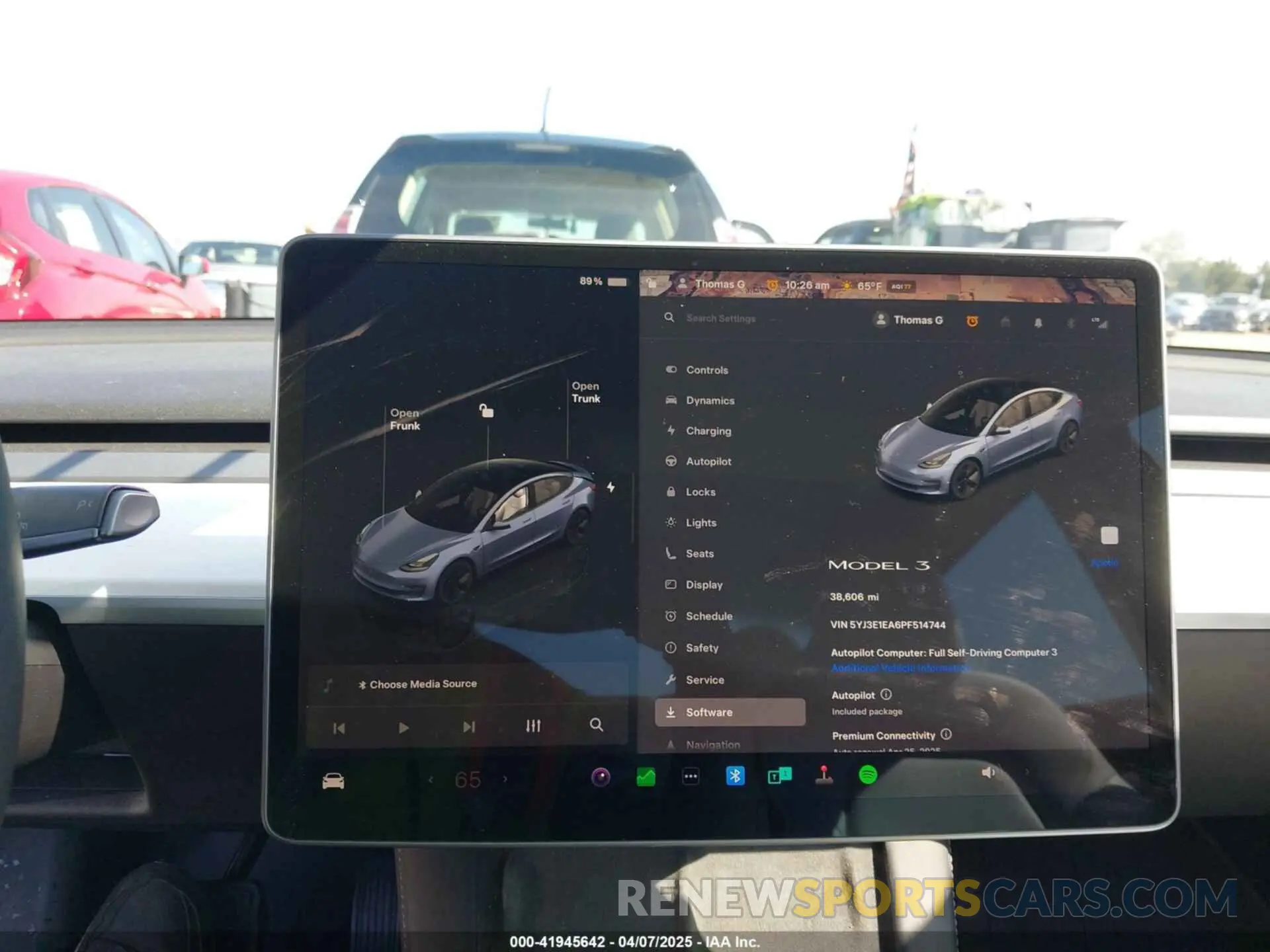 19 fotografías del automóvil dañado 5YJ3E1EA6PF514744 TESLA MODEL 3 2023