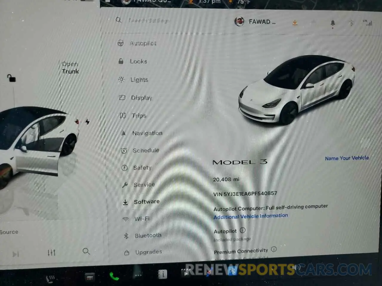 9 fotografías del automóvil dañado 5YJ3E1EA6PF540857 TESLA MODEL 3 2023
