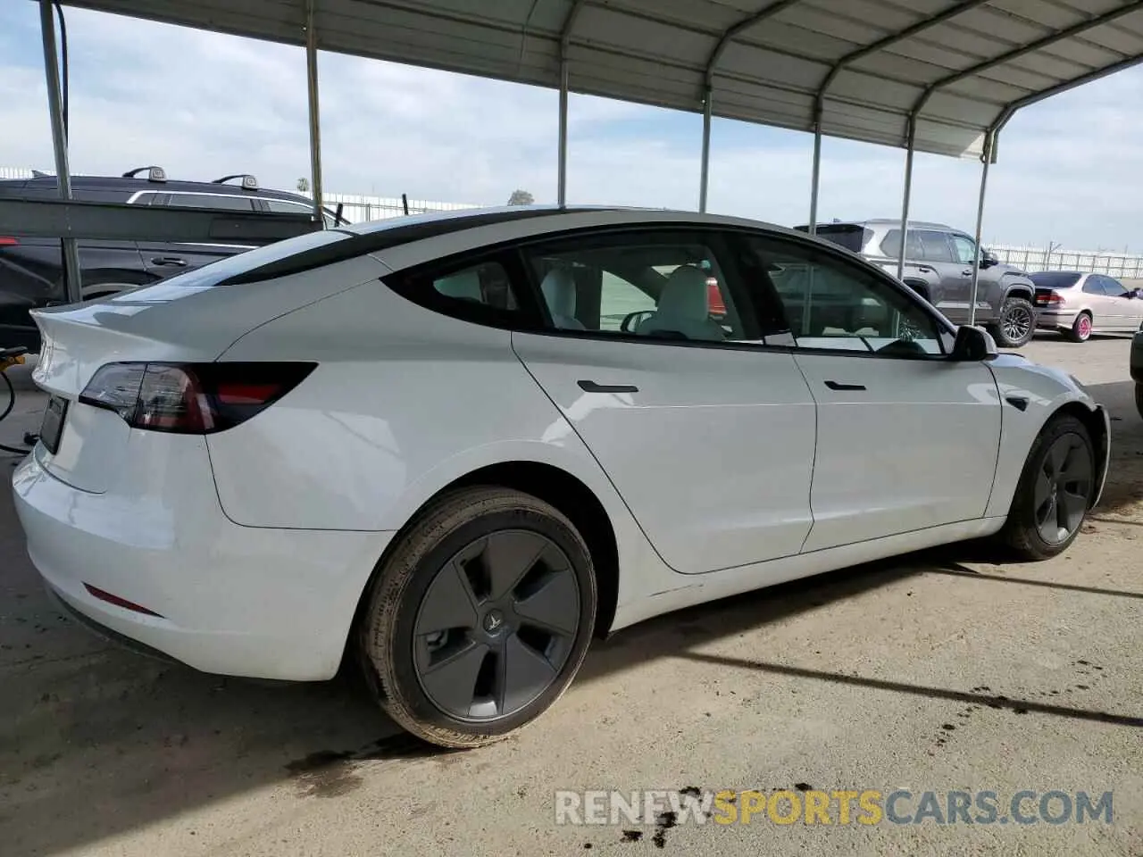3 fotografías del automóvil dañado 5YJ3E1EA6PF544830 TESLA MODEL 3 2023