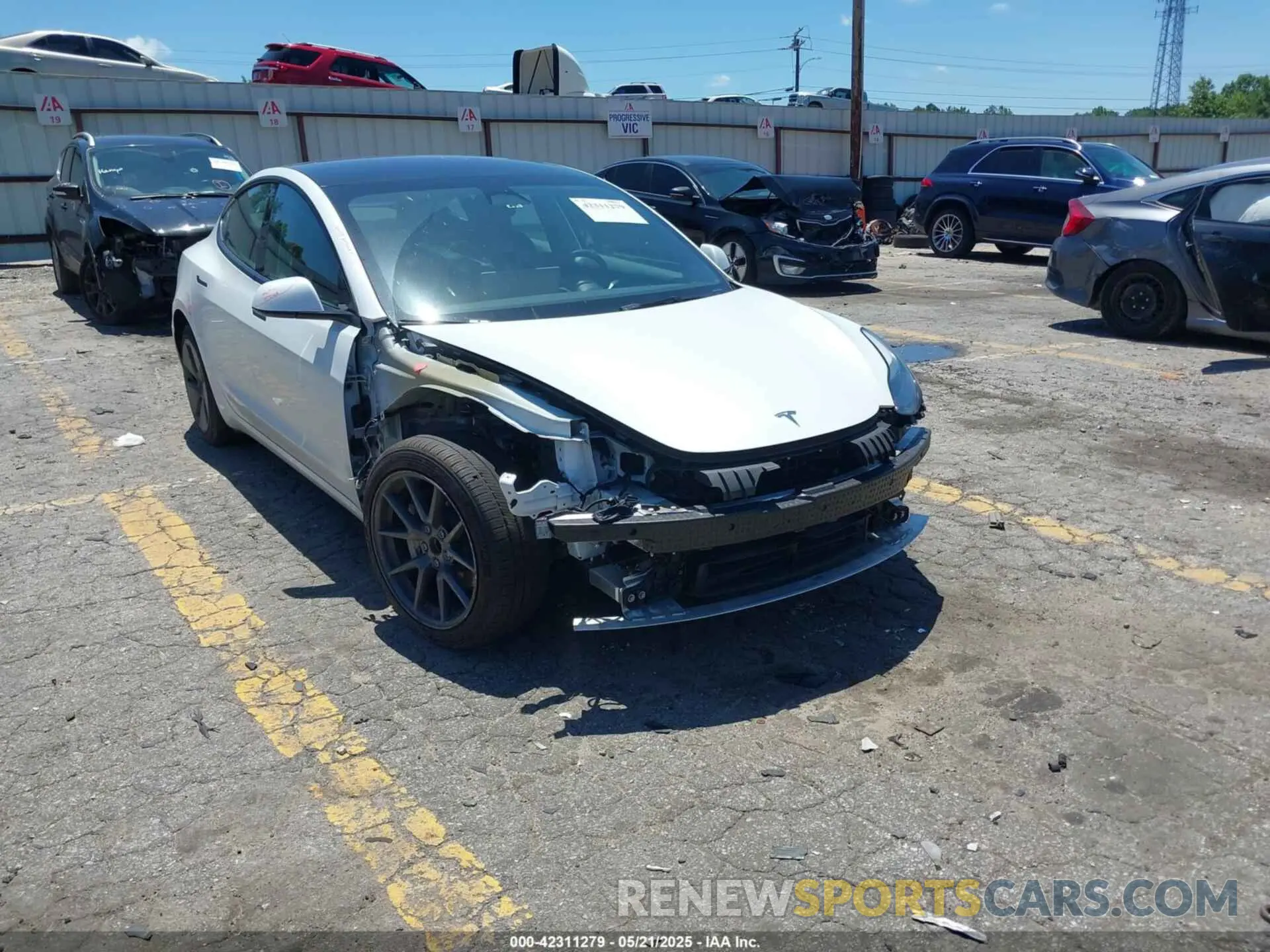 1 fotografías del automóvil dañado 5YJ3E1EA6PF550594 TESLA MODEL 3 2023