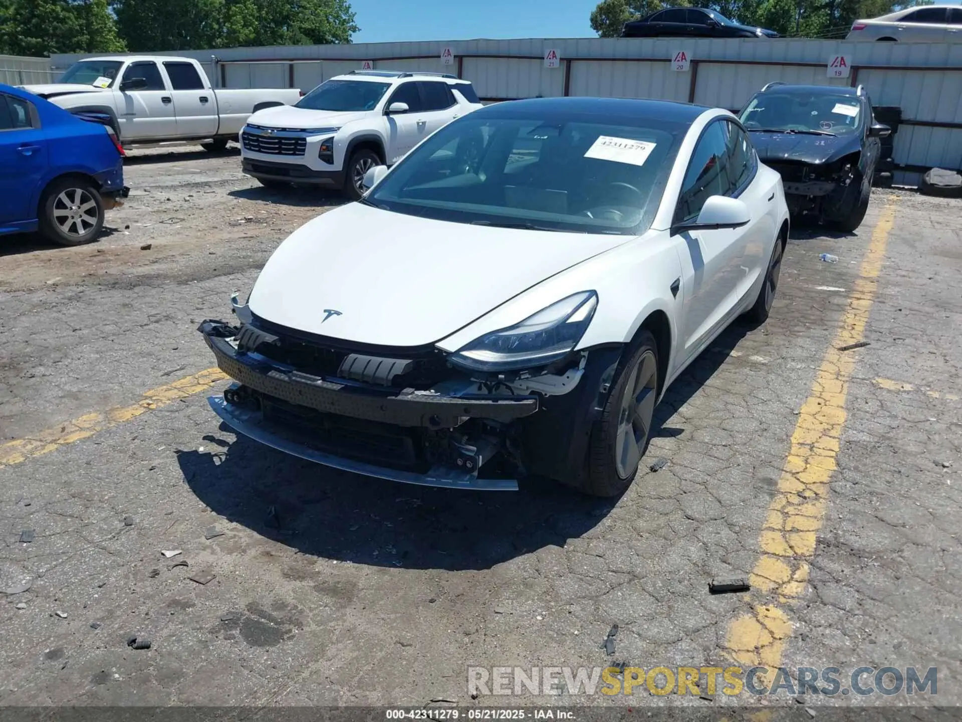 2 fotografías del automóvil dañado 5YJ3E1EA6PF550594 TESLA MODEL 3 2023