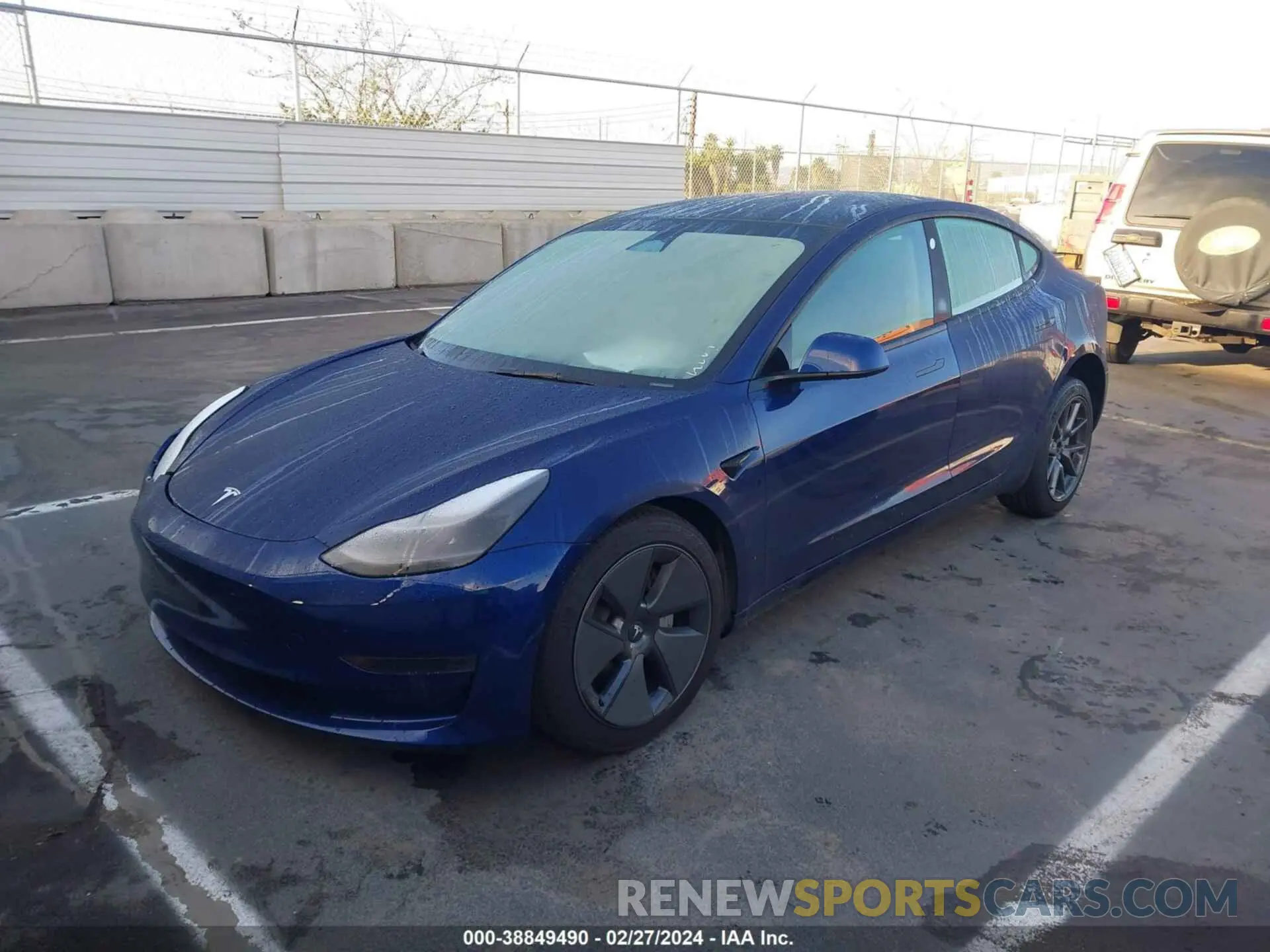 2 fotografías del automóvil dañado 5YJ3E1EA6PF557271 TESLA MODEL 3 2023