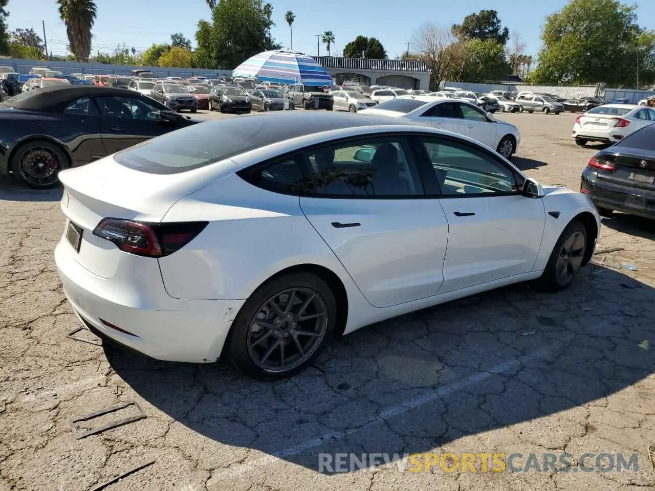 3 fotografías del automóvil dañado 5YJ3E1EA6PF558453 TESLA MODEL 3 2023
