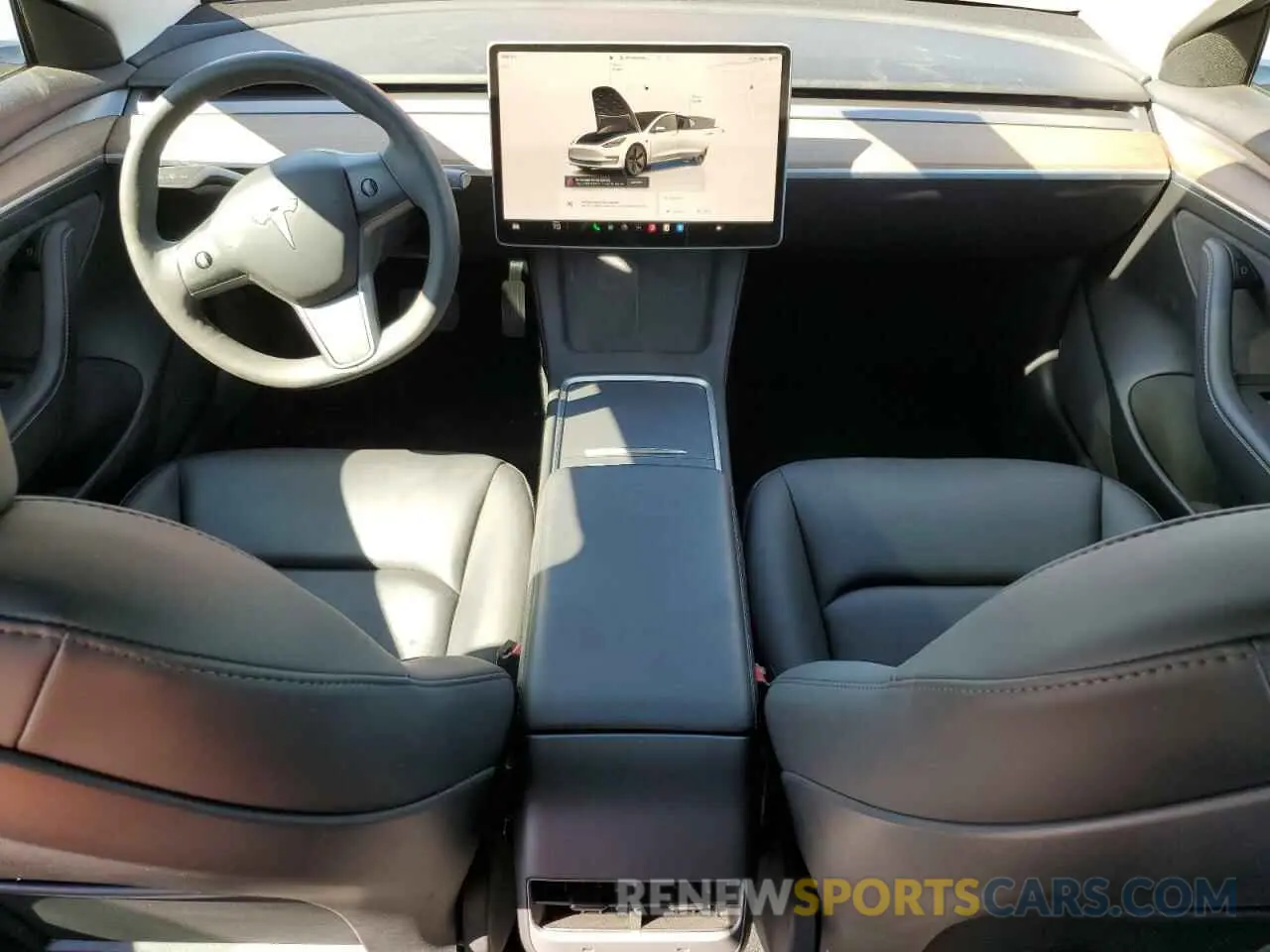 8 fotografías del automóvil dañado 5YJ3E1EA6PF558453 TESLA MODEL 3 2023