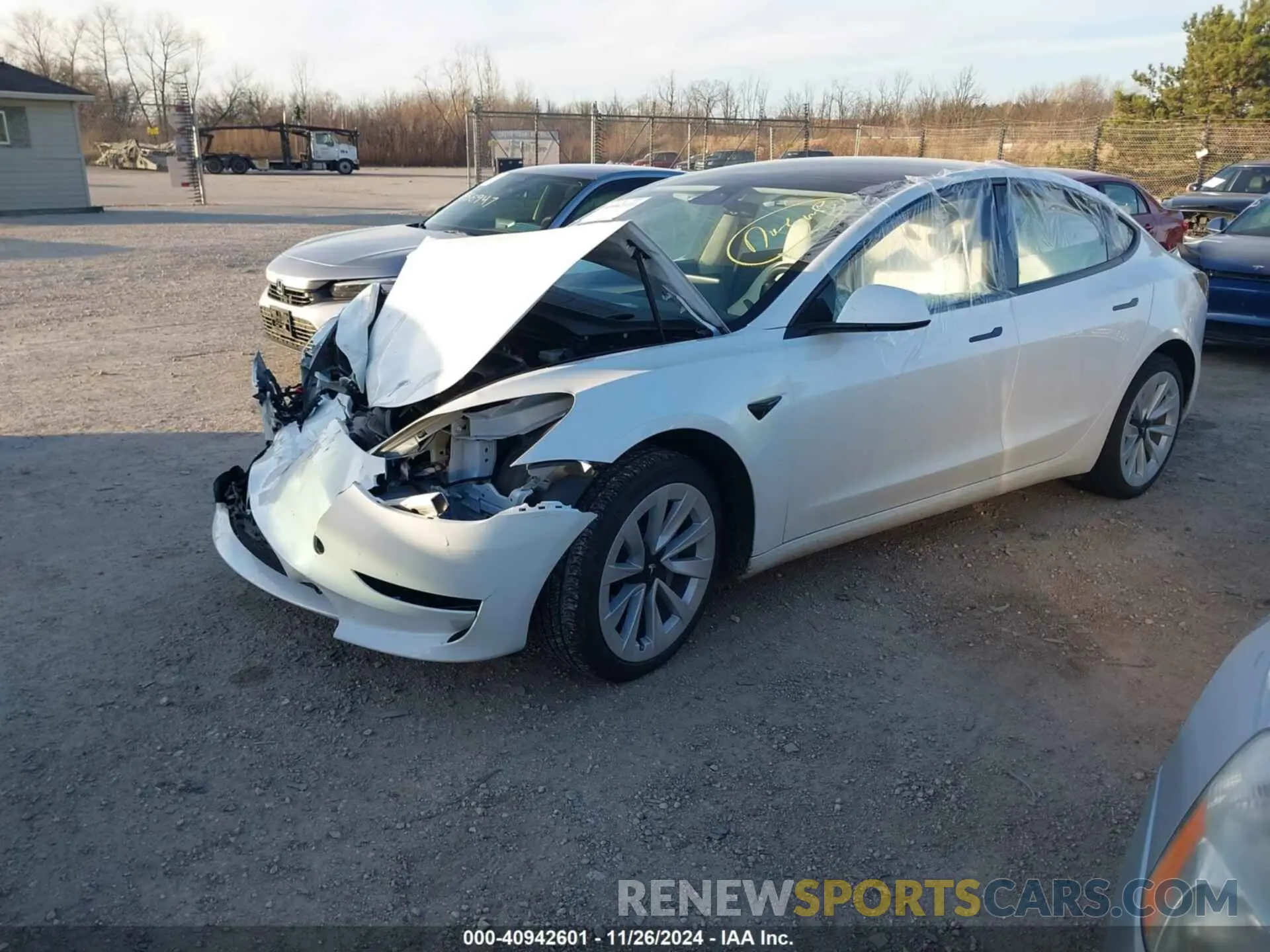 2 fotografías del automóvil dañado 5YJ3E1EA6PF559537 TESLA MODEL 3 2023