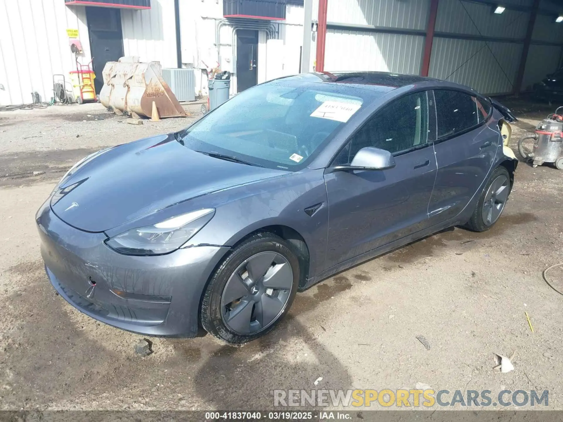 2 fotografías del automóvil dañado 5YJ3E1EA6PF567170 TESLA MODEL 3 2023