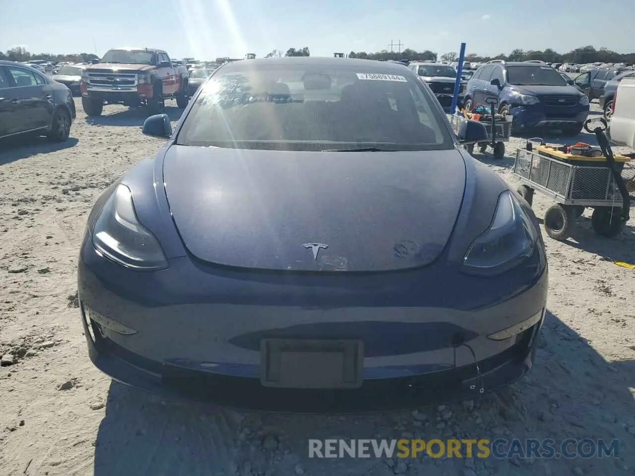 5 fotografías del automóvil dañado 5YJ3E1EA6PF570098 TESLA MODEL 3 2023