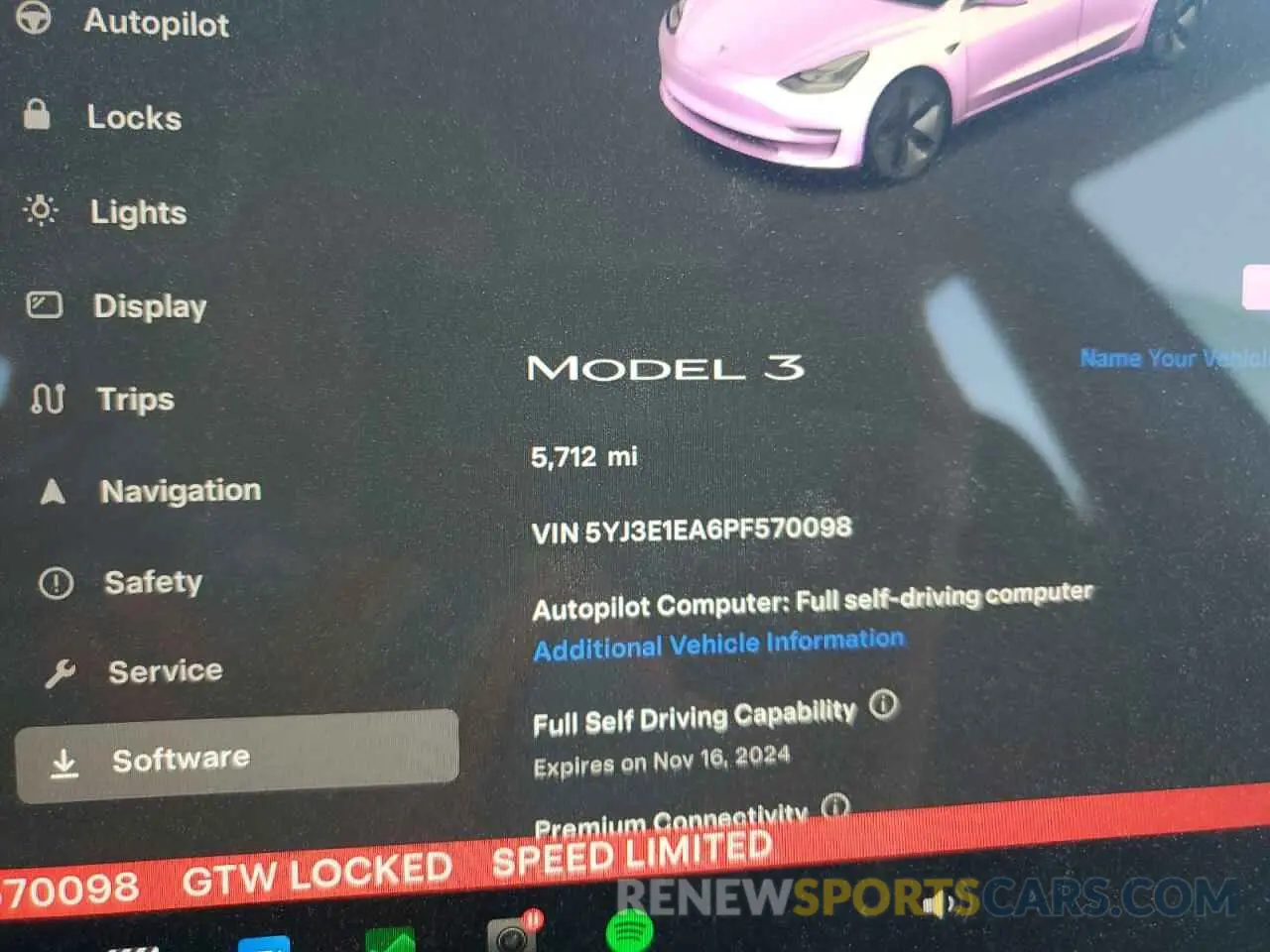 9 fotografías del automóvil dañado 5YJ3E1EA6PF570098 TESLA MODEL 3 2023