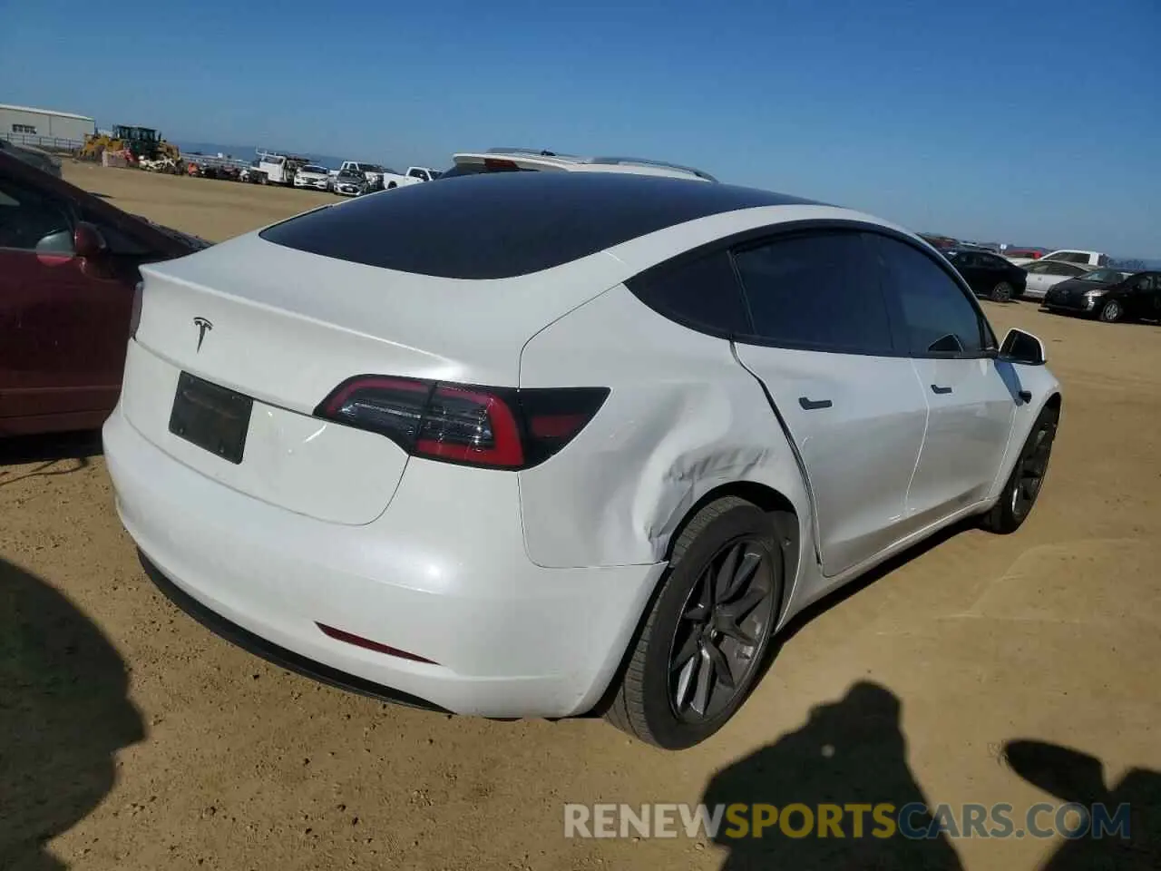 3 fotografías del automóvil dañado 5YJ3E1EA6PF570795 TESLA MODEL 3 2023