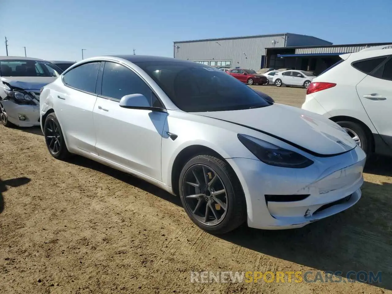 4 fotografías del automóvil dañado 5YJ3E1EA6PF570795 TESLA MODEL 3 2023