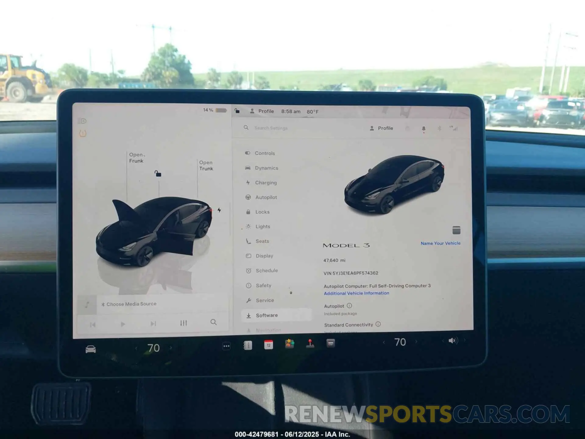 18 fotografías del automóvil dañado 5YJ3E1EA6PF574362 TESLA MODEL 3 2023