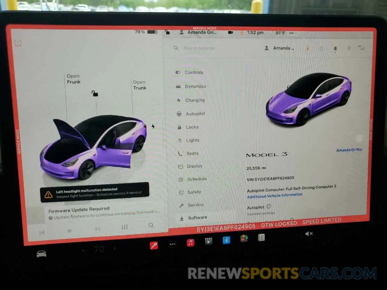9 fotografías del automóvil dañado 5YJ3E1EA6PF624905 TESLA MODEL 3 2023