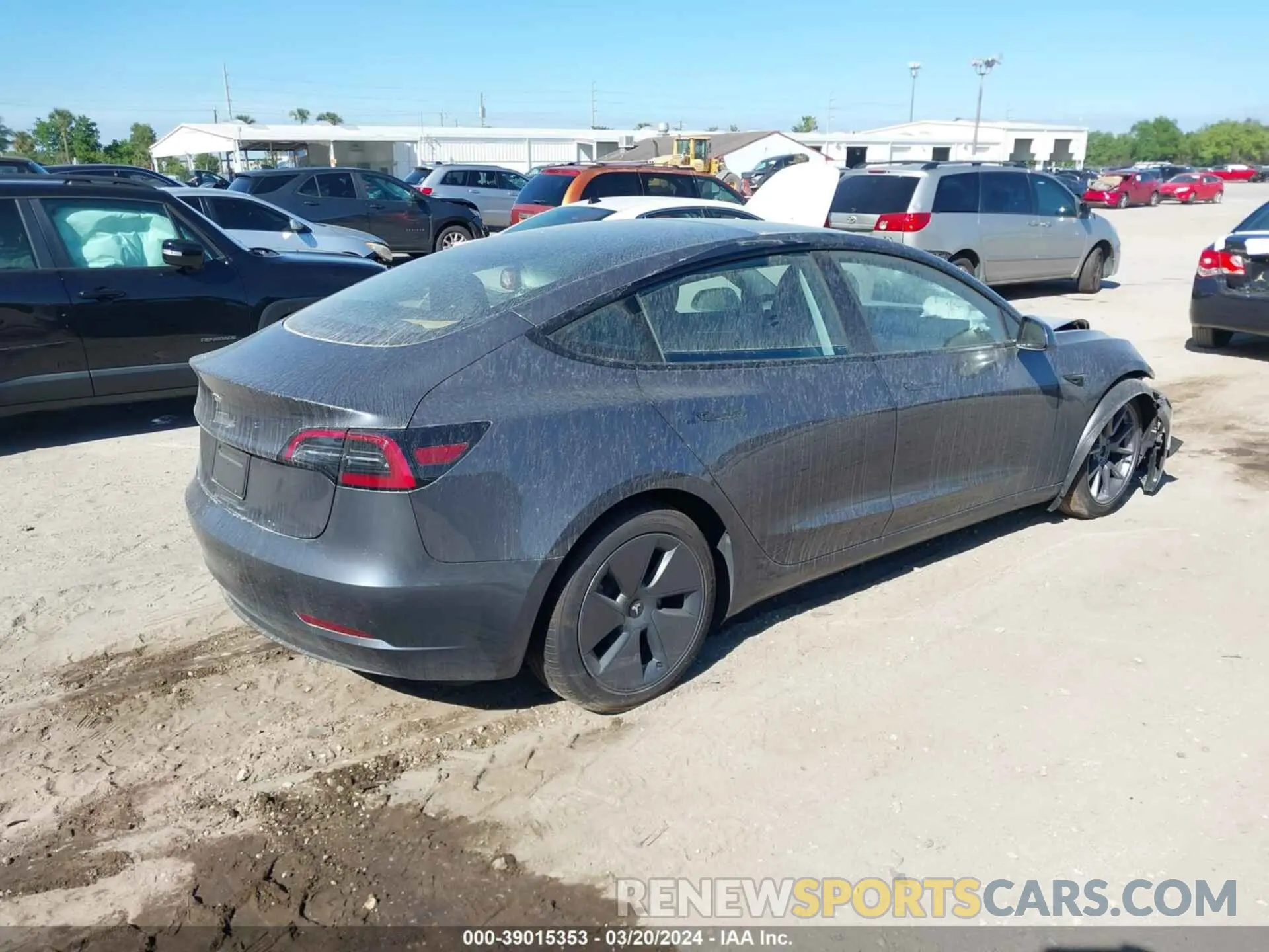 4 fotografías del automóvil dañado 5YJ3E1EA6PF648704 TESLA MODEL 3 2023