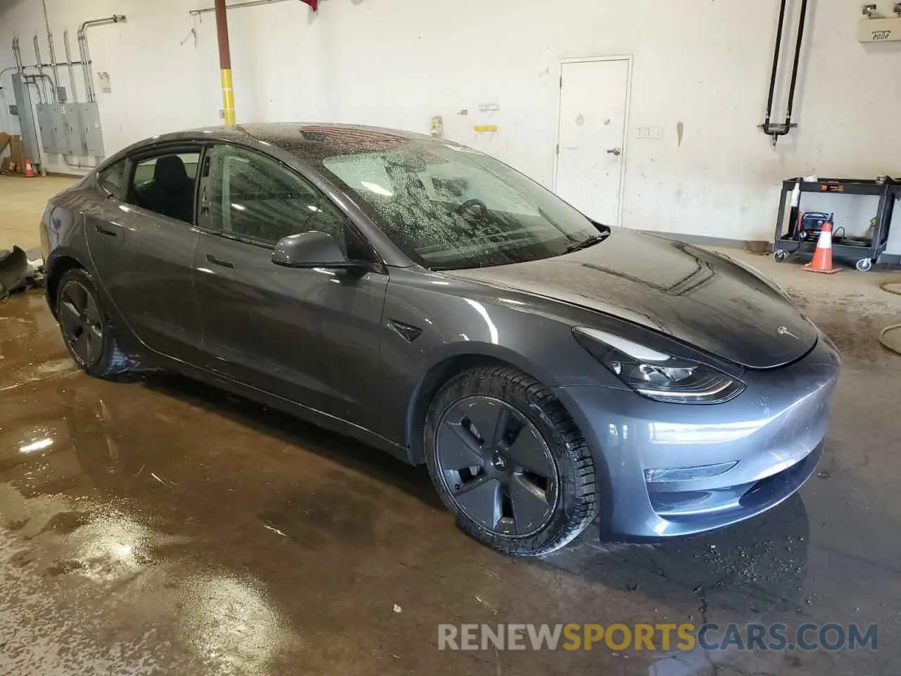 4 fotografías del automóvil dañado 5YJ3E1EA6PF651117 TESLA MODEL 3 2023