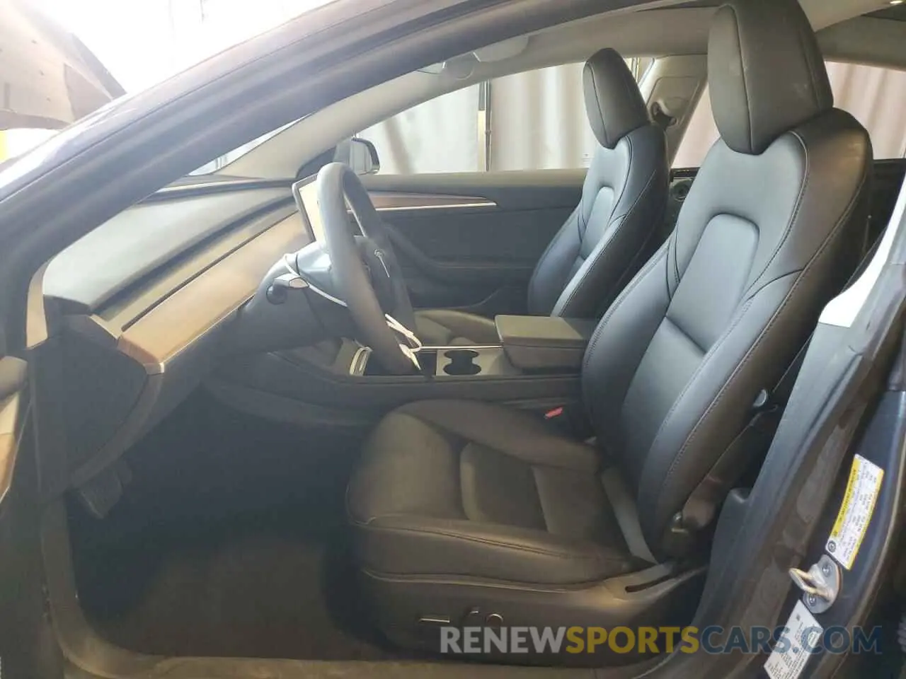 7 fotografías del automóvil dañado 5YJ3E1EA6PF651117 TESLA MODEL 3 2023