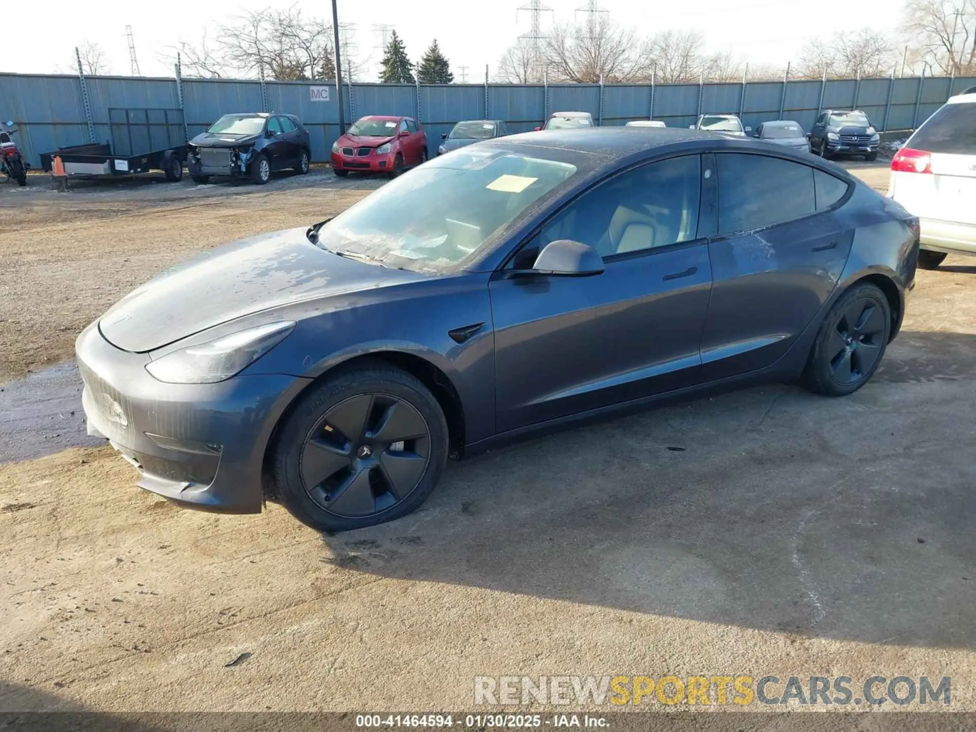 2 fotografías del automóvil dañado 5YJ3E1EA6PF658486 TESLA MODEL 3 2023